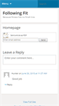 Mobile Screenshot of followingfit.com