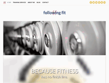 Tablet Screenshot of followingfit.com